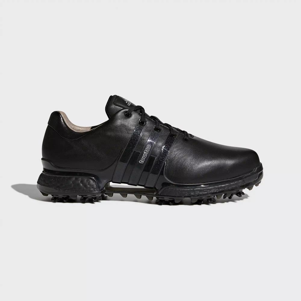 Adidas Tour 360 2.0 Wide Tenis De Golf Negros Para Hombre (MX-12694)